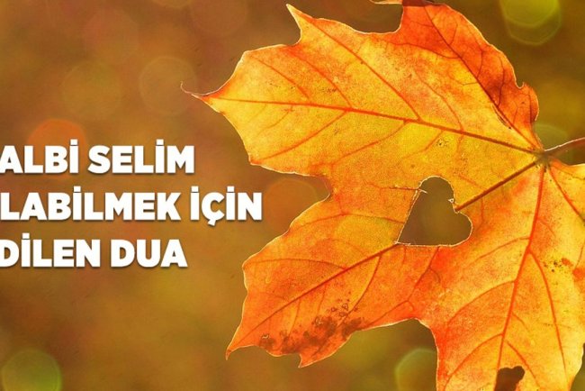 Kalbi selim olabilmek için edilen dua