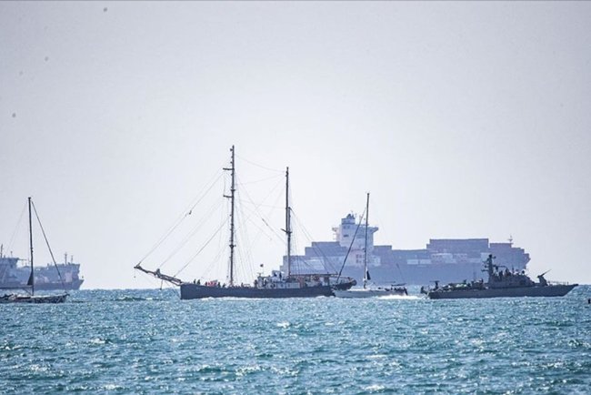 Sumud Filosu aktivistleri, işgalci Bakan'ın provokasyonuna "Özgür Filistin" sloganıyla karşılık verdi