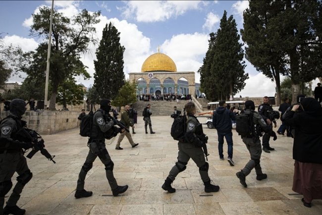 İşgal güçleri, geçen ay Mescid-i Aksa'ya 26 baskın düzenledi