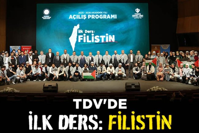 TDV'de "İlk Ders: Filistin"