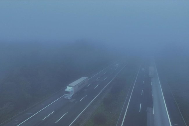 Anadolu Otoyolu'nun Düzce kesiminde sis etkili oldu