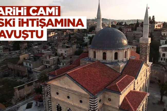 Gaziantep'teki tarihi Kurtuluş Camii ihtişamıyla hayran bırakıyor