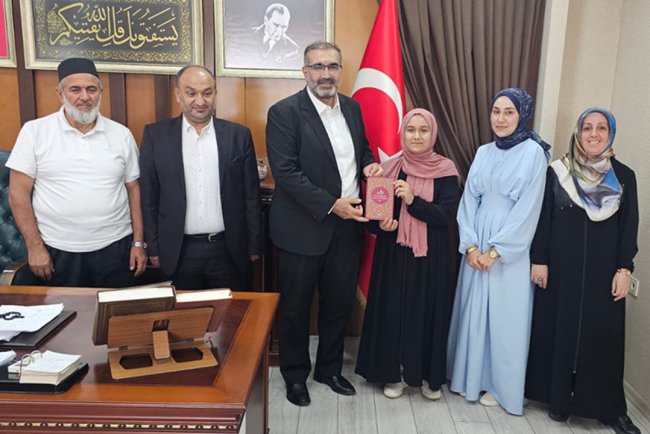 7 Ayda hafız olan genç birinci oldu