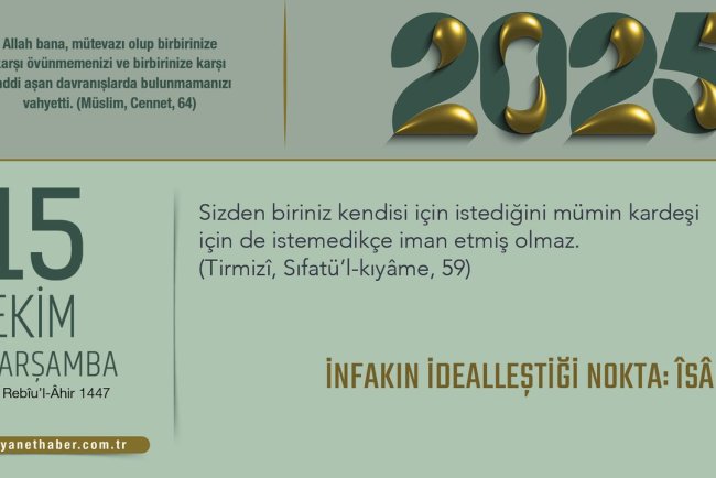 İnfakın İdealleştiği Nokta: Îsâr