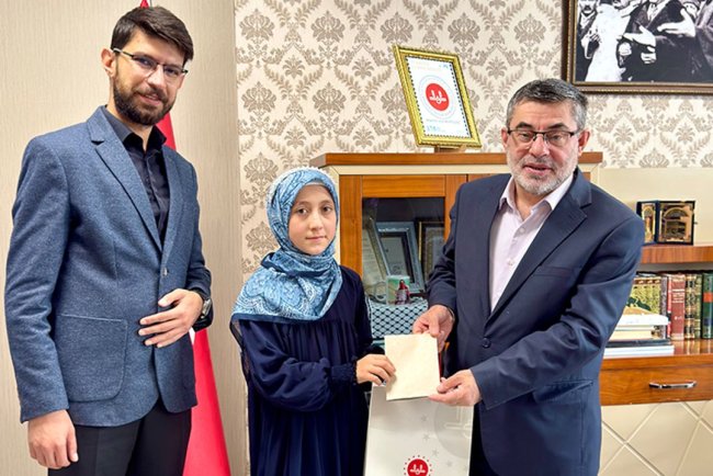 Doğu Anadolu'nun en güzel Kur'an okuyan öğrencisi oldu