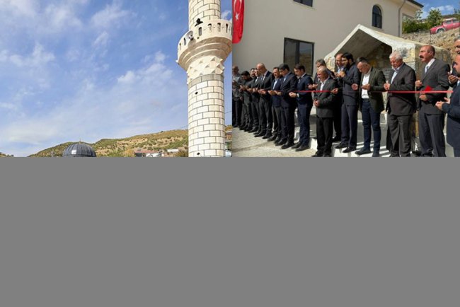 70 günde tamamlanan cami ibadete açıldı