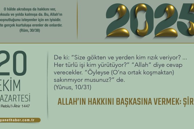 Allah’ın Hakkını Başkasına Vermek: Şirk