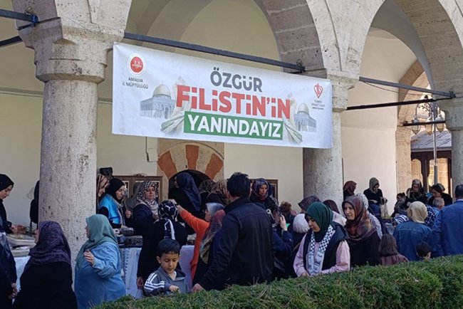 Amasya'da Gazze yararına kermes düzenlendi
