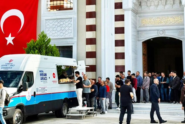 Çanakkale TDV  Mobil İkram Aracı gönül bağı sunmak için yola çıkıyor