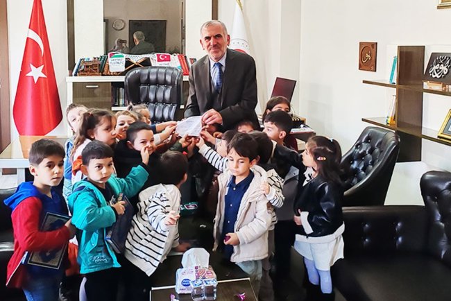 Hacı İhramcızade Kur’an Kursundan Filistin'e destek