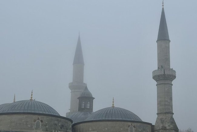 Edirne'de yoğun sis etkili oluyor
