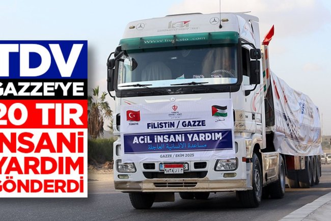 Türkiye Diyanet Vakfı, Gazze için Mısır'ın Ariş kentine 20 tır insani yardım gönderdi