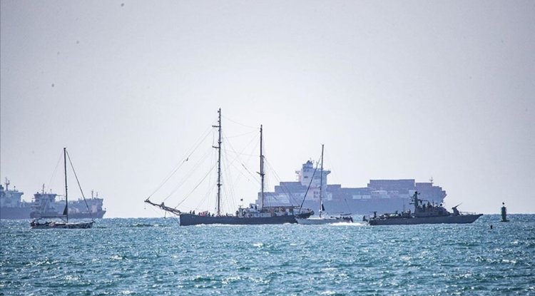 Sumud Filosu aktivistleri, işgalci Bakan'ın provokasyonuna "Özgür Filistin" sloganıyla karşılık verdi