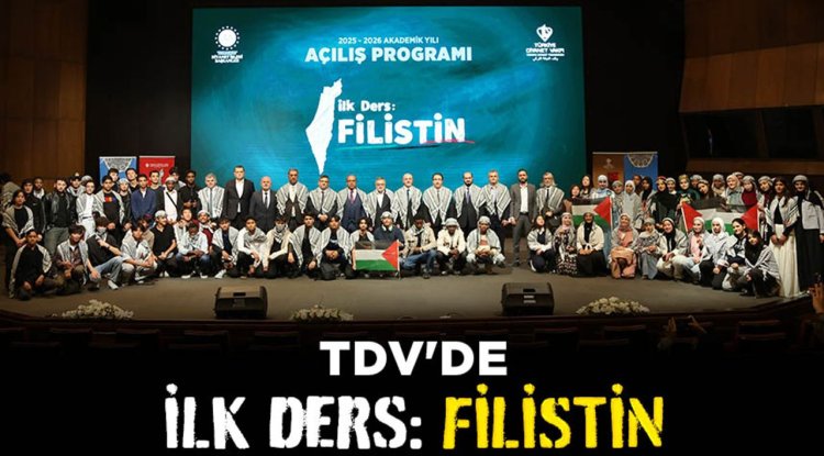 TDV'de "İlk Ders: Filistin"