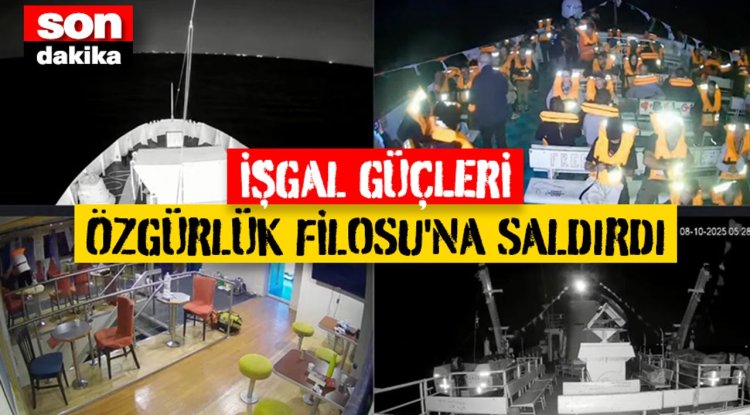 İşgal güçleri, Özgürlük Filosu Koalisyonu'ndaki gemilere saldırdı