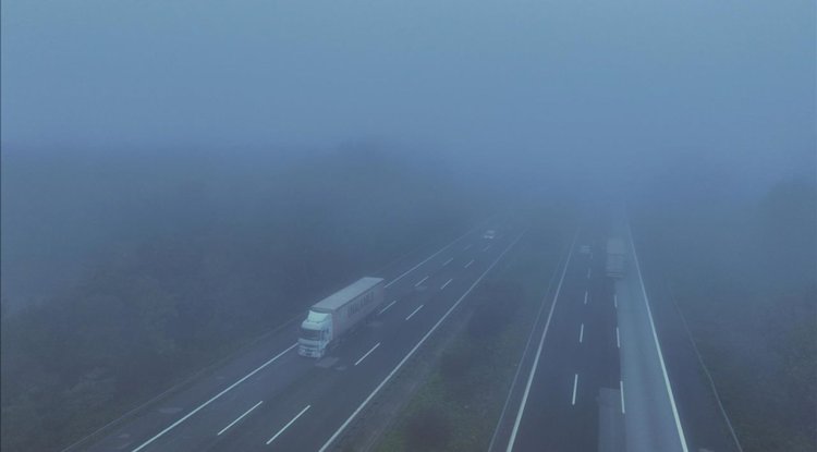 Anadolu Otoyolu'nun Düzce kesiminde sis etkili oldu
