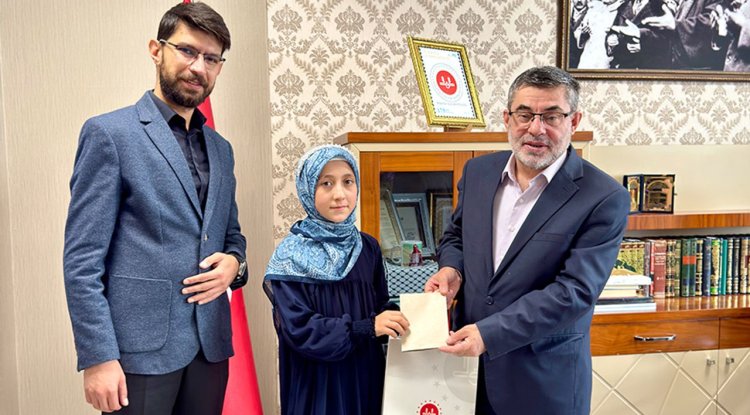 Doğu Anadolu'nun en güzel Kur'an okuyan öğrencisi oldu