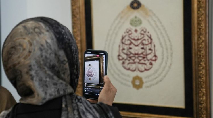 "Aile Hüsn-i Hat" sergisinin gelirleri Gazze'ye bağışlanacak