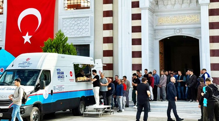 Çanakkale TDV  Mobil İkram Aracı gönül bağı sunmak için yola çıkıyor