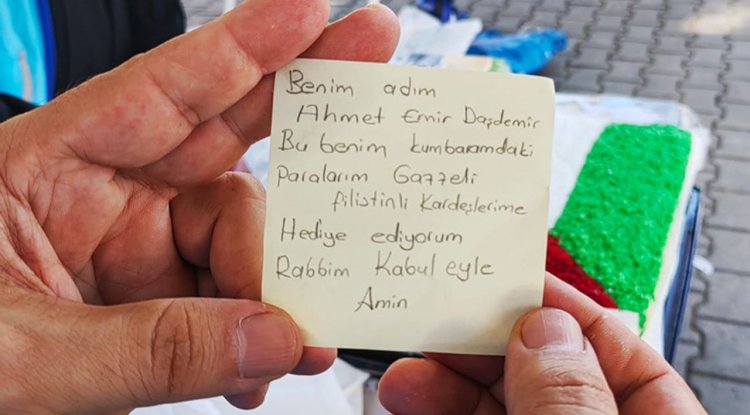 Osmaniye'den Gazze'ye anlamlı destek