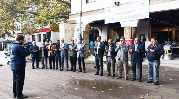 Şaphane'de Gazze için kermes açıldı