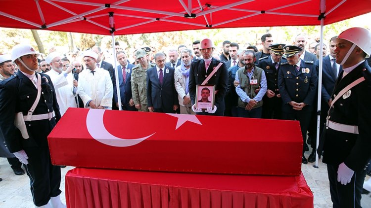 Şehit polis memuru Ömer Amilağ, Şanlıurfa'da ebediyete uğurlandı