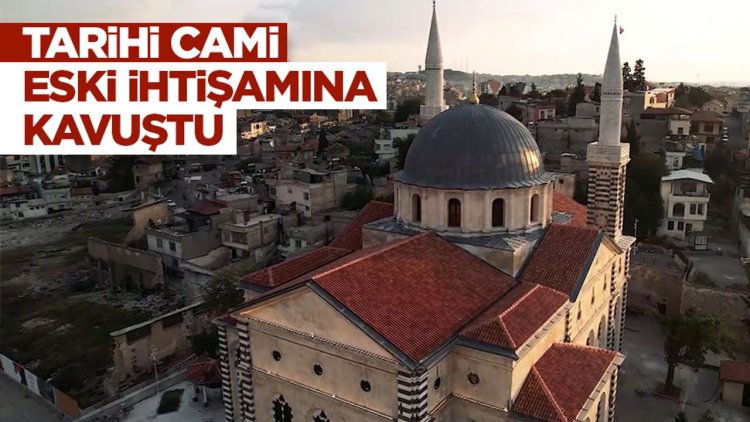 Gaziantep'teki tarihi Kurtuluş Camii ihtişamıyla hayran bırakıyor