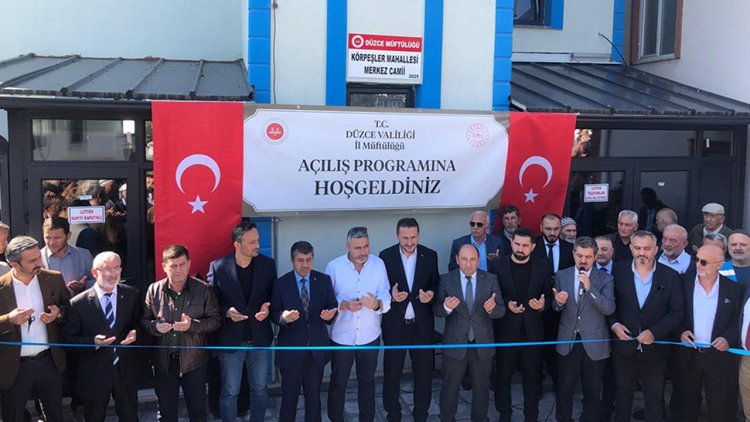 Düzce Merkez Körpeşler Mahallesi Camii açıldı