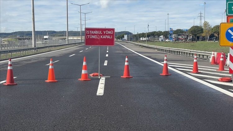 Bolu Dağı Tüneli İstanbul yönü, 31 Ekim'e kadar günde 5 saat kapatılacak