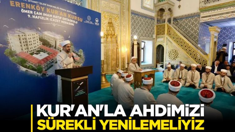 Müftü Tuncel: Kur'an'la ahdimizi sürekli yenilemeliyiz