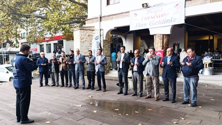 Şaphane'de Gazze için kermes açıldı