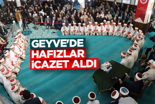 Geyve'de hafızlar icazet aldı