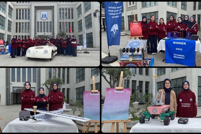Kız öğrenciler, geliştirdikleri projelerle imam hatip geleneğini teknolojiyle buluşturuyor