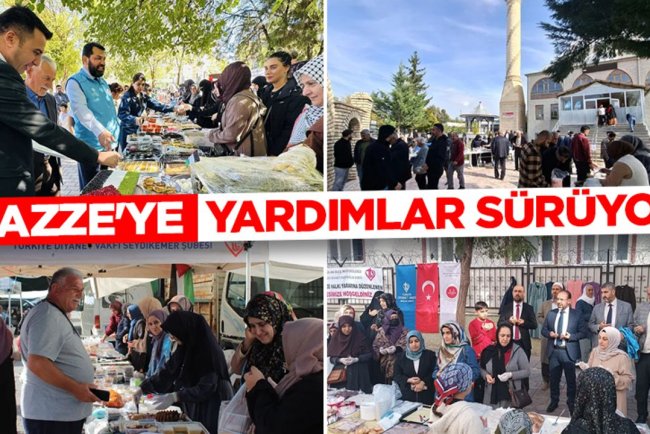 Gazze'ye yardımlar sürüyor