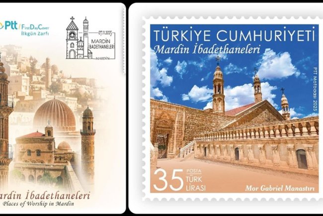 PTT'den "Mardin İbadethaneleri" konulu anma pulu ve ilk gün zarfı