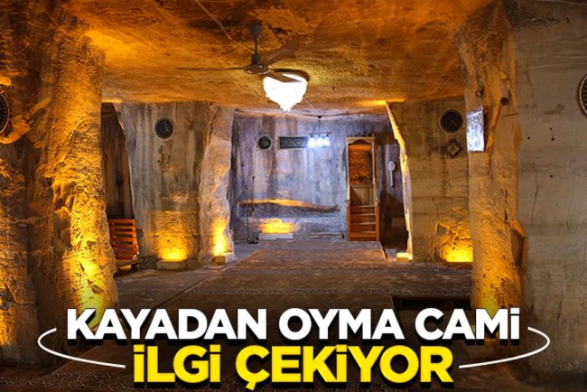 Kayadan oyma tarihi Mağara Camii, ziyaretçilerini bekliyor