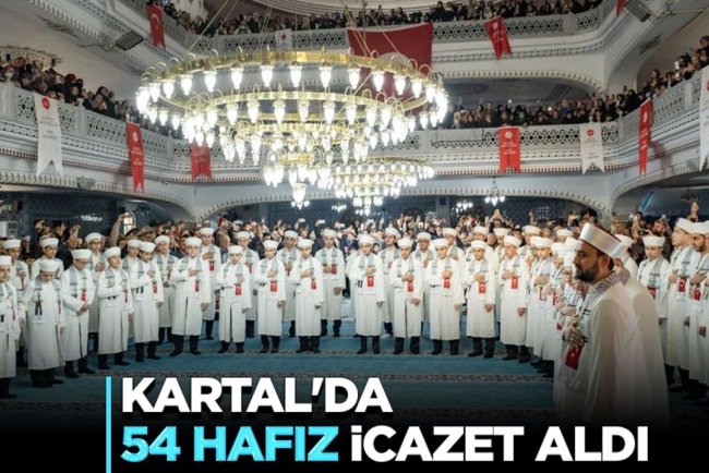 Kartal'da 54 hafız icazet aldı