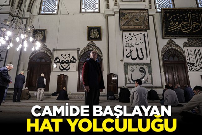 Emekli öğretmenin camide başlayan hat yolculuğu