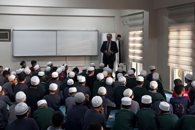 Müftü Kayhan, Kur'an kursu öğrencileriyle buluştu