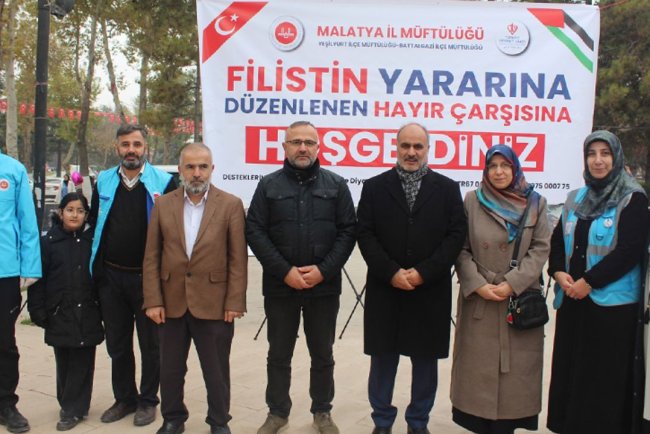 Malatya'da Filistin için kermes açıldı