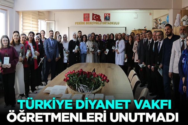 TDV, öğretmenleri unutmadı