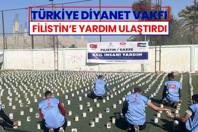 TDV, Filistin'e yardım ulaştırdı