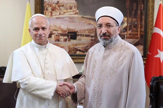 Papa 14. Leo’dan Diyanet İşleri Başkanı Arpaguş’a ziyaret