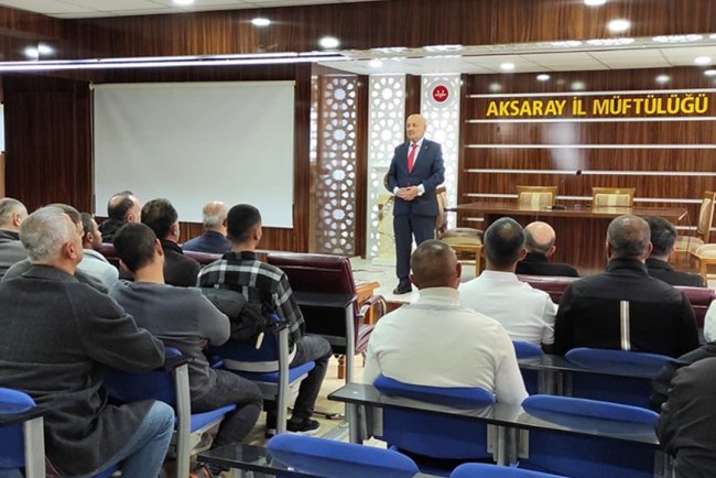 Aksaray'da hükümlülere manevi rehberlik programı