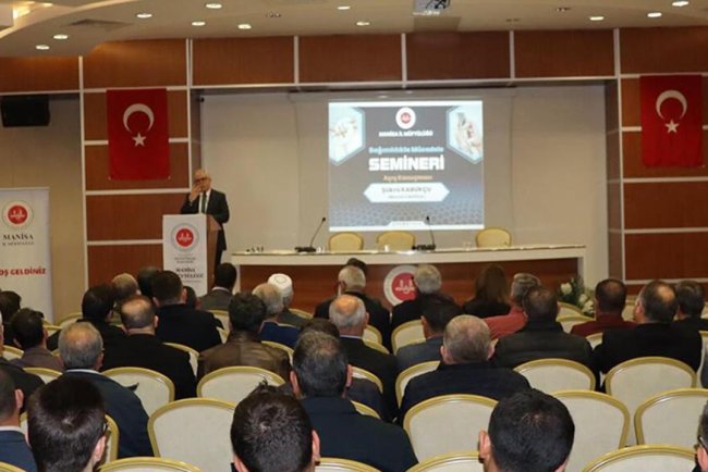 Manisa’da bağımlılıkla mücadele semineri düzenlendi