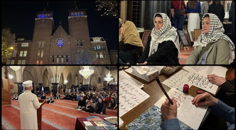 Amsterdam'da Fatih Camii 'Müzeler Gecesi'nde 1000'den fazla ziyaretçiyi ağırladı