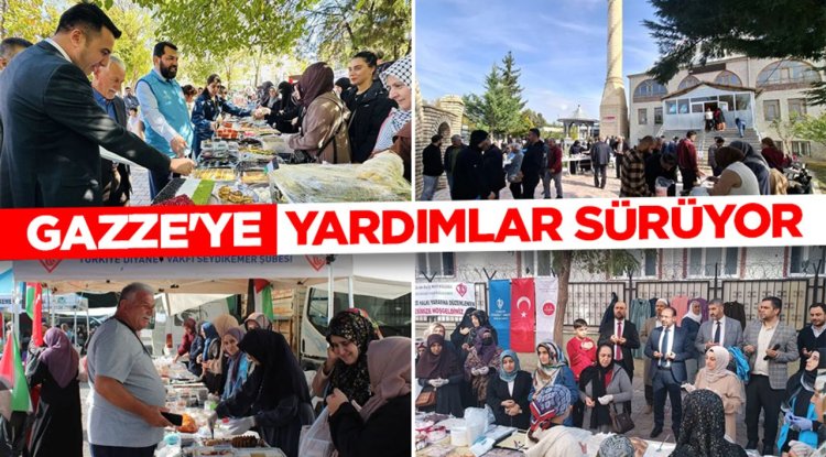 Gazze'ye yardımlar sürüyor