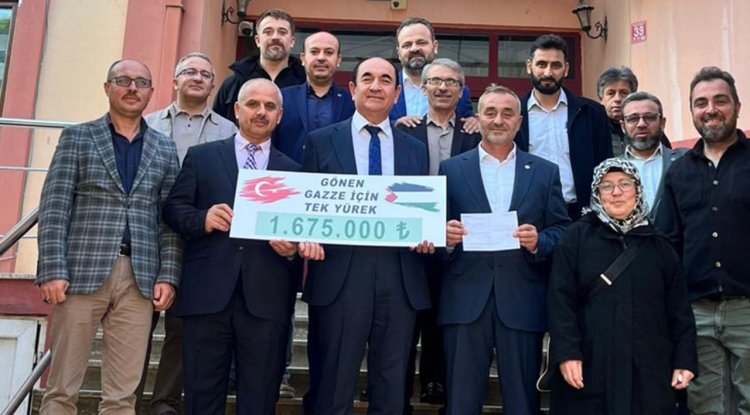 Gönen'den Gazze'ye rekor destek