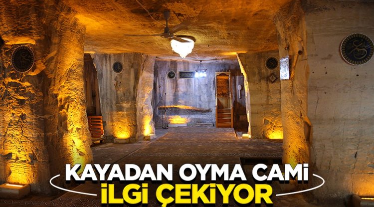 Kayadan oyma tarihi Mağara Camii, ziyaretçilerini bekliyor