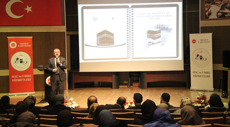 Erzurum'da umreciler bilgilendirildi